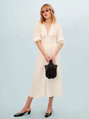 reformation agnes silk dress Reformation | Dresses | New Nwt Reformation Agnes Silk Maxi Dress Fior Di  Latte Cream Nwt